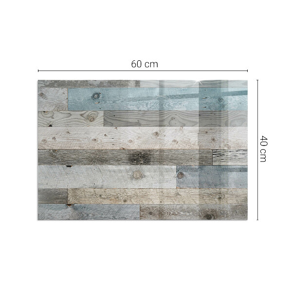 Szkło pod kominek Deski w różnych odcieniach