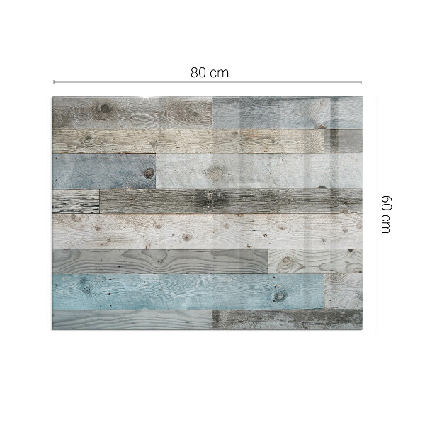 Szkło pod kominek Deski w różnych odcieniach