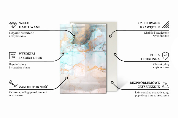 Podkładka pod kominek Tekstura drewnianych desek