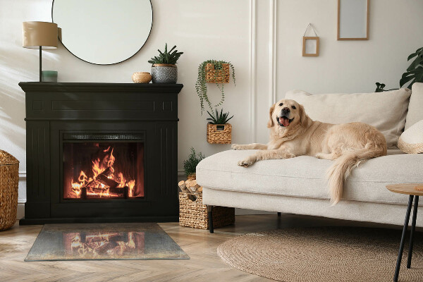 Szkło pod kominek Abstrakcyjny teksturowy wzór