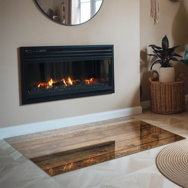 Podkładka pod kominek Deska drewniana w słoje