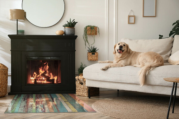 Podkładka pod kominek Deski w różnych odcieniach