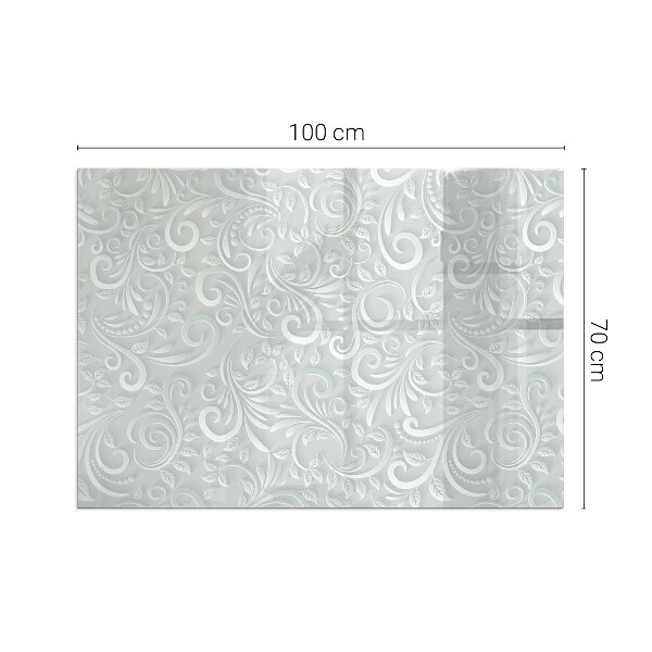 Szkło pod kominek Elegancki wzór roślinny