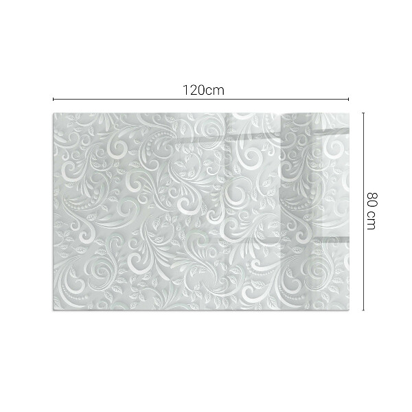 Szkło pod kominek Elegancki wzór roślinny