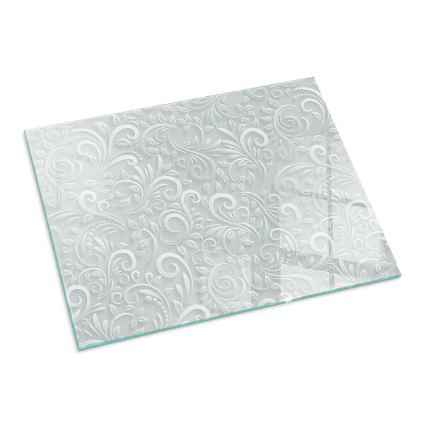 Szkło pod kominek Elegancki wzór roślinny