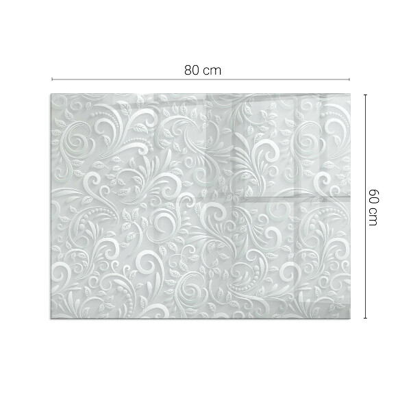 Szkło pod kominek Elegancki wzór roślinny