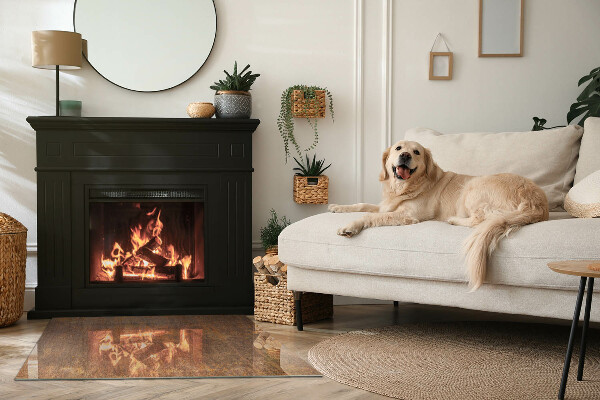 Szkło pod kominek Tekstura rdzy na tle