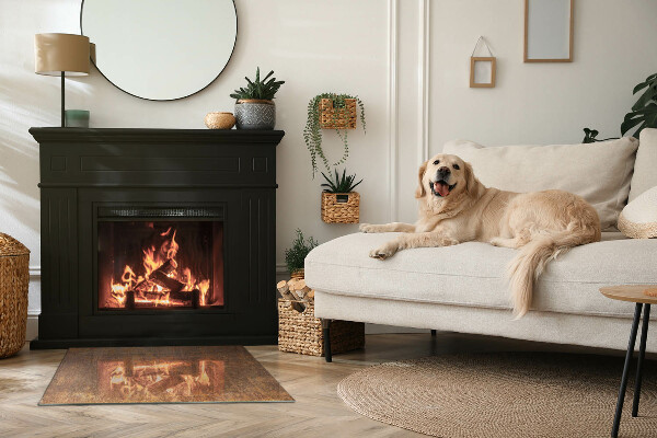 Szkło pod kominek Tekstura rdzy na tle