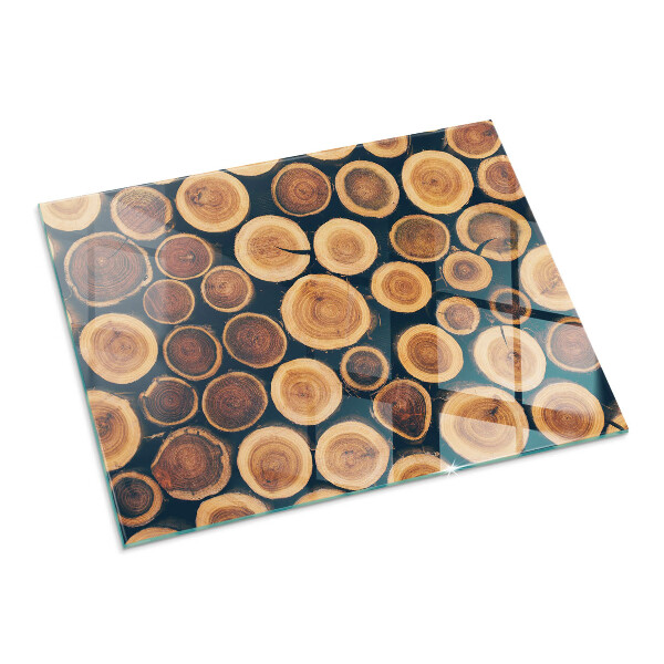 Szkło pod kominek Skrzynka z drewnem ściętym