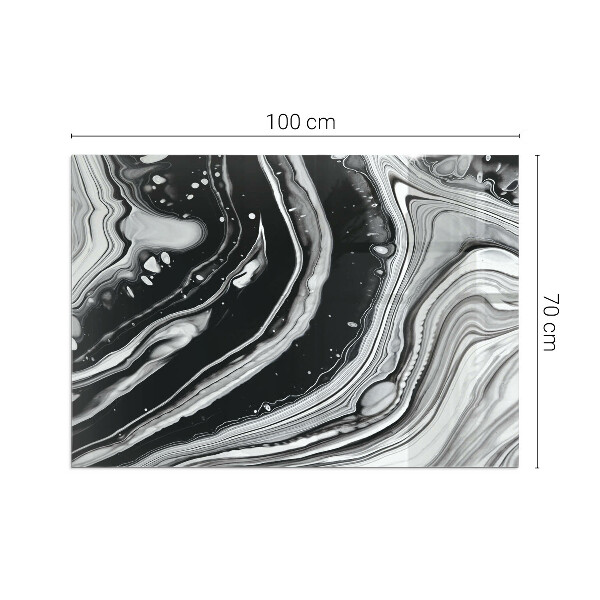 Szkło pod kominek Abstrakcyjne fale i linie