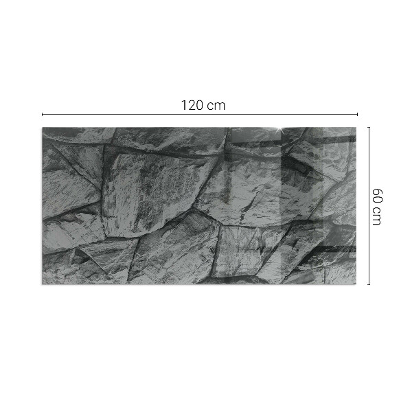 Szkło pod kominek Naturalny kamienny wzór