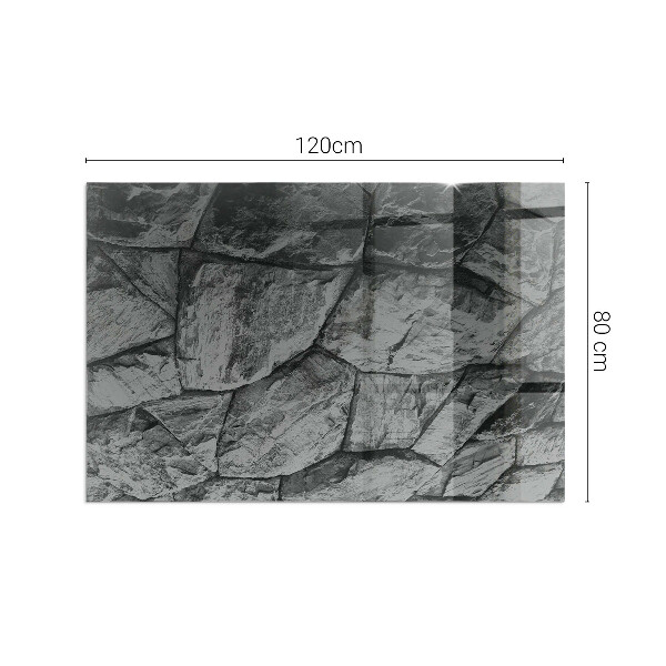 Szkło pod kominek Naturalny kamienny wzór