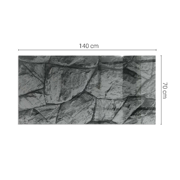 Szkło pod kominek Naturalny kamienny wzór