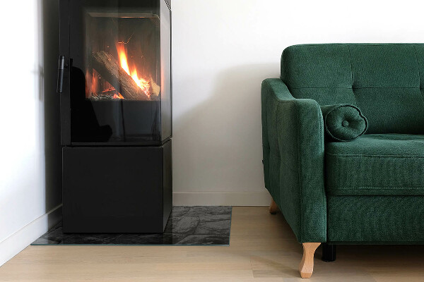 Szkło pod kominek Naturalny kamienny wzór