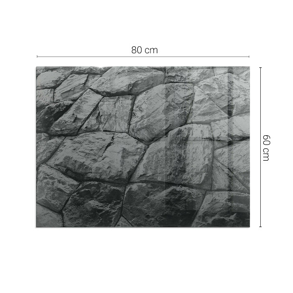 Szkło pod kominek Naturalny kamienny wzór