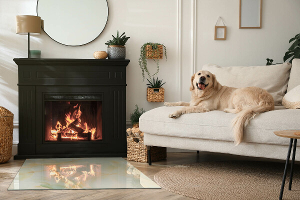 Podkładka pod kominek Abstrakcyjny wzór marmuru