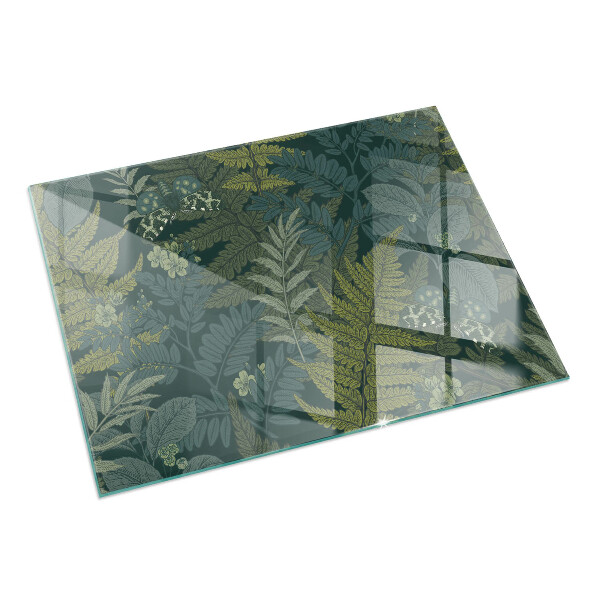 Szkło pod kominek Motywy roślinne z motylami