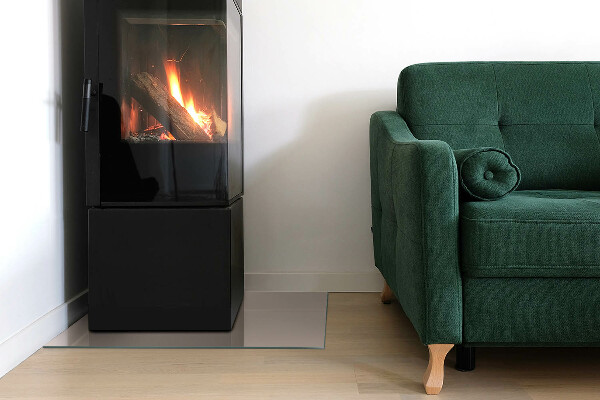 Szkło pod kominek Kolor Jasnobrązowy