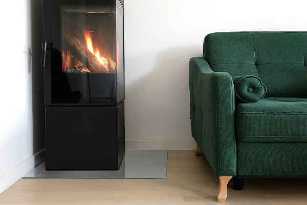 Szkło pod kominek Kolor Jasny szary