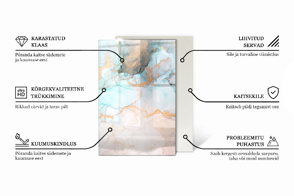 Podkładka pod kominek Kolor Szary