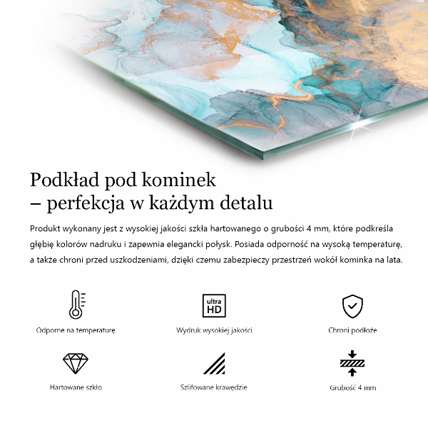 Podstawa kominkowa Wzór z drobnymi kształtami