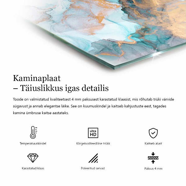 Podstawa kominkowa Naturalny wzór kamienia