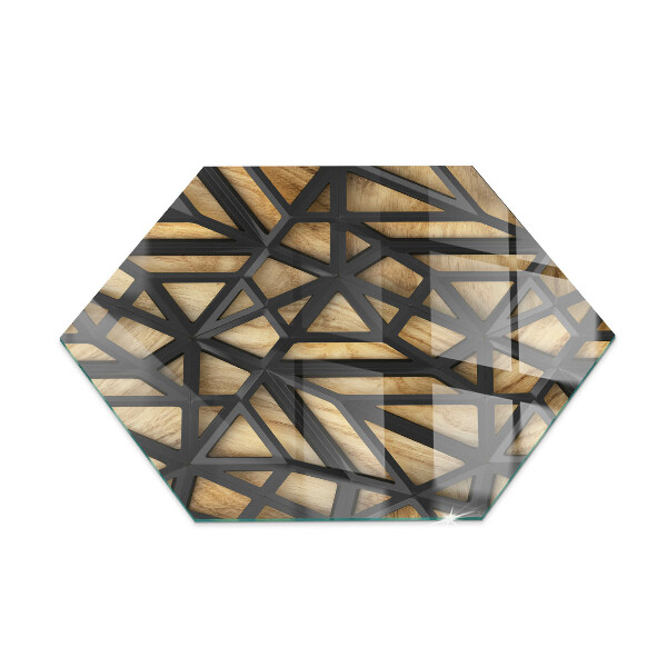 Podstawka pod kozę Geometria z drewnem