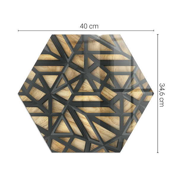 Podstawka pod kozę Geometria z drewnem