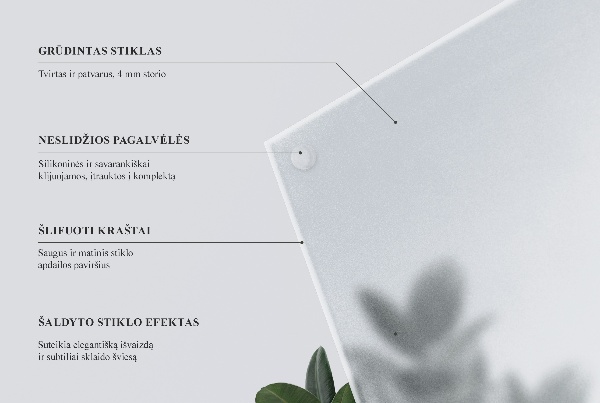 Blat do stolika w wersji półprzezroczystej