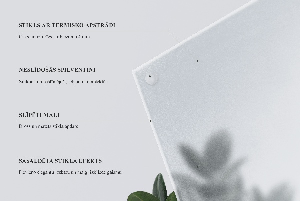 Blat do stolika w wersji półprzezroczystej