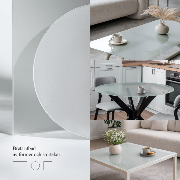 Blat do stolika w wersji półprzezroczystej