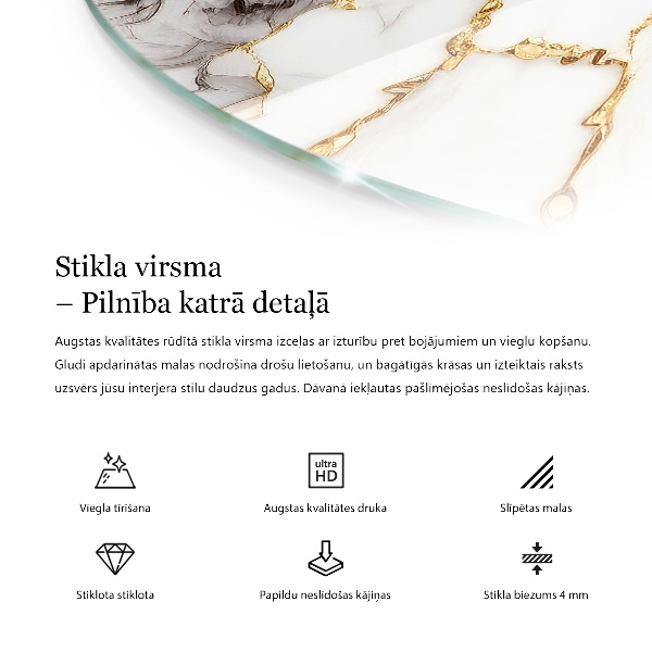 Blat Marmurowe żyłki w stylu