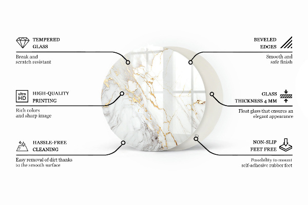 Blat Marmurowe żyłki w stylu