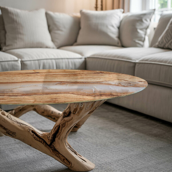 Blat Drewno z żywicznymi akcentami