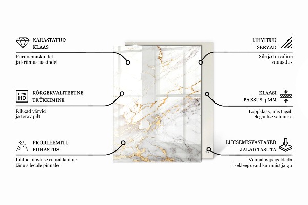 Blat Wzór w marmurowe desenie