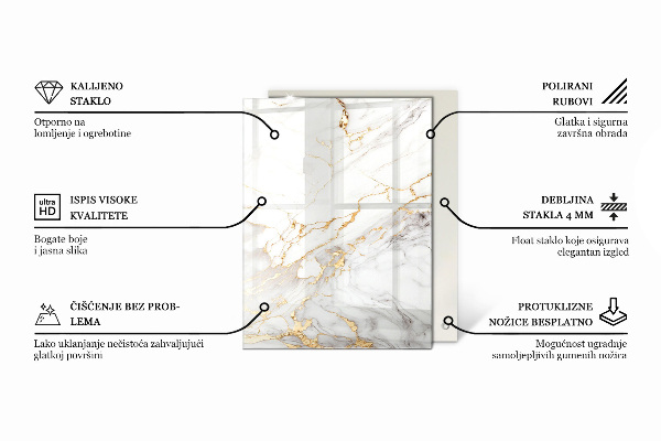 Blat Wzór eleganckiego marmuru