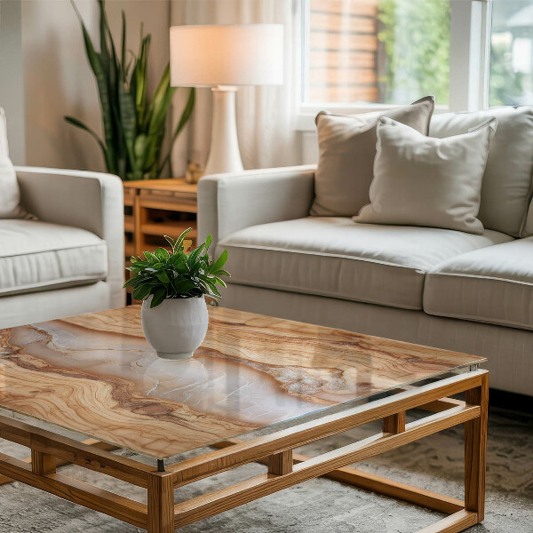 Blat Naturalny wzór drewna i żywicy