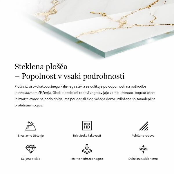 Blat Wzór marmuru z delikatnymi żyłami