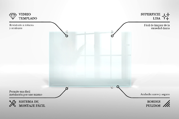 Panel szklany do kuchni transparentny 60x40 cm