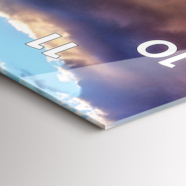 Zegar szklany pionowy Wodospad na Islandii