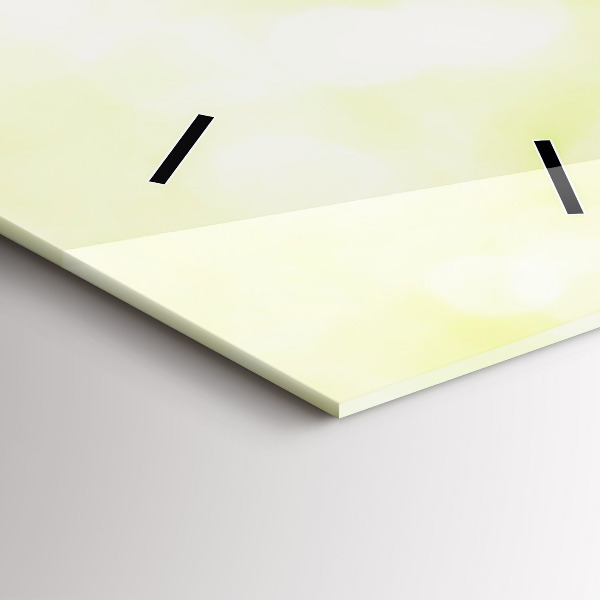 Zegar szklany pionowy Zielona trawa