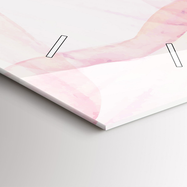 Zegar szklany pionowy Akwarelowe płatki