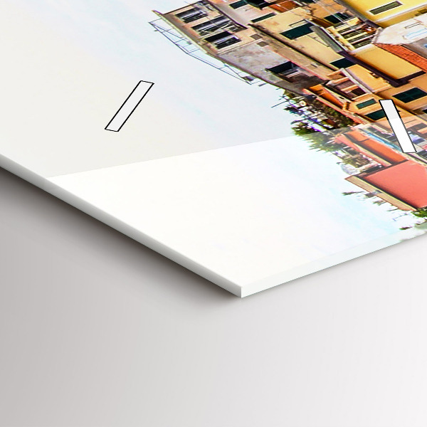 Zegar szklany pionowy Wybrzeże Cinque Terre