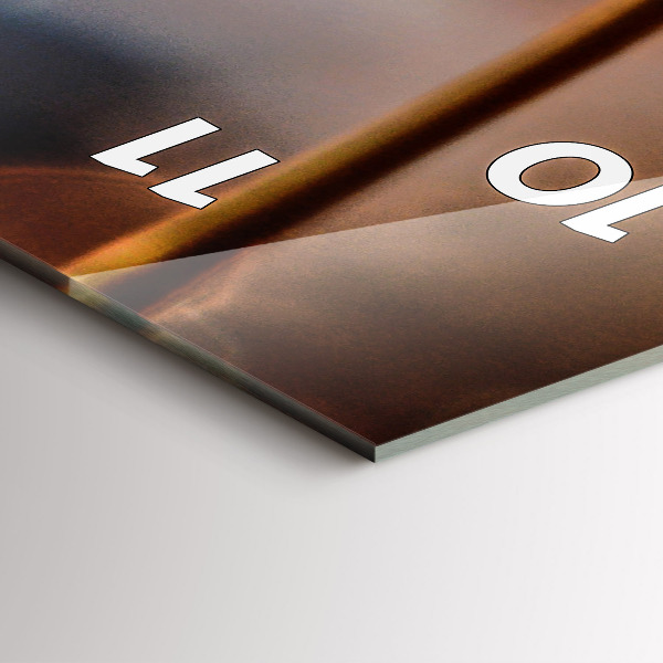 Zegar szklany pionowy Dmuchawiec z rosą