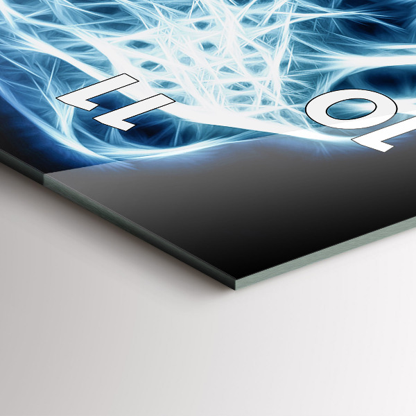 Zegar szklany pionowy Dziki lew