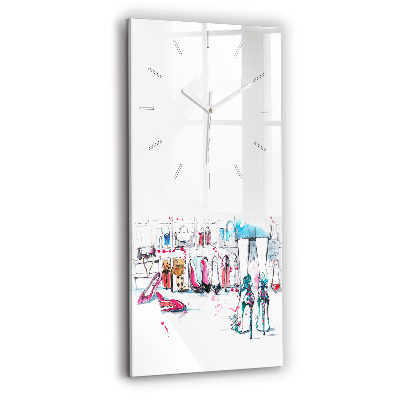 Zegar szklany pionowy Element kobiecości