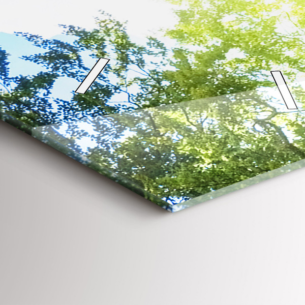 Zegar szklany pionowy Krajobraz laguny