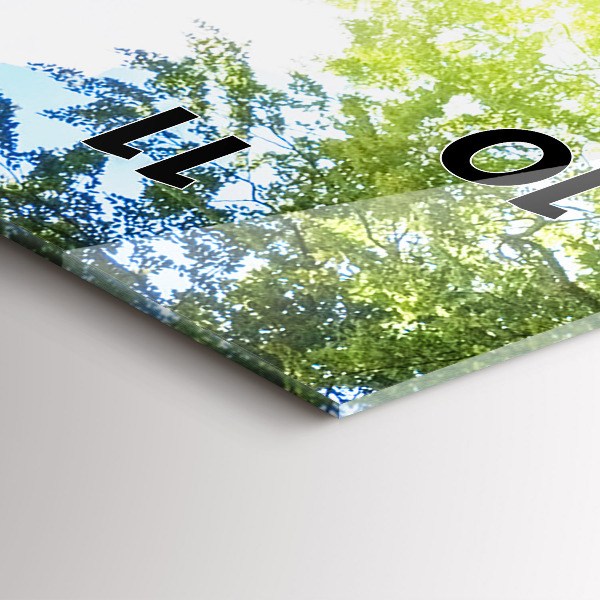 Zegar szklany pionowy Krajobraz laguny