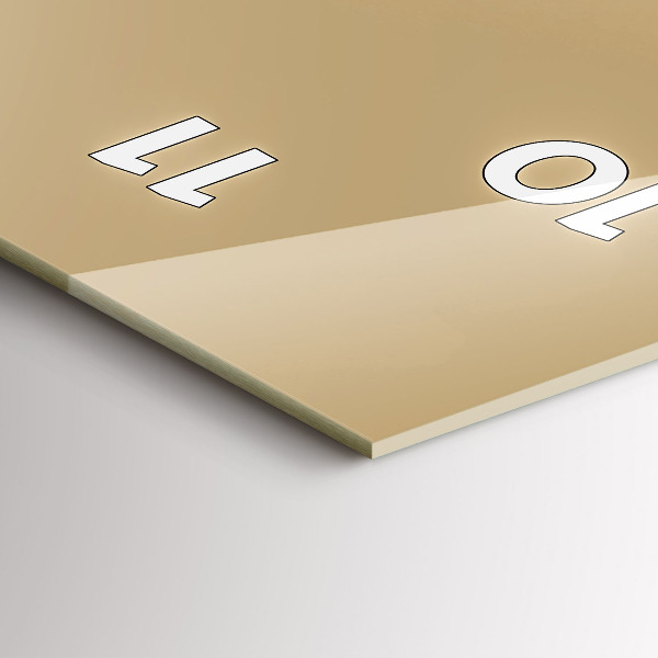 Zegar szklany pionowy Sowa - znak mądrości