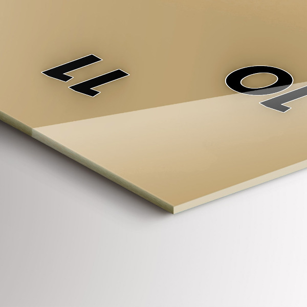 Zegar szklany pionowy Sowa - znak mądrości